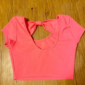 Neon Pink  crop top